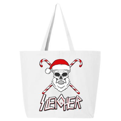 Sleigher Santa Candy Cane Skull 25L Jumbo Tote