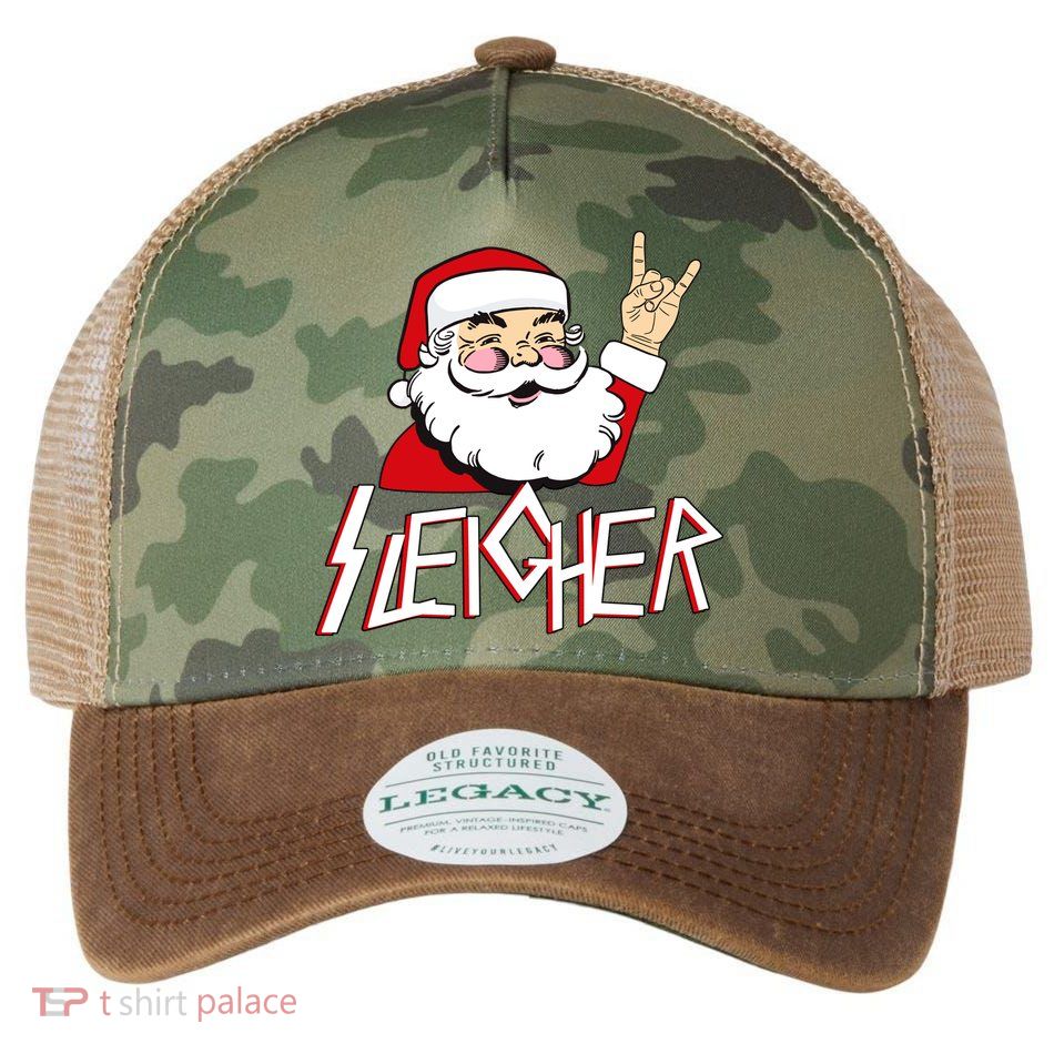 Sleigher Santa Rocks Legacy Tie Dye Trucker Hat