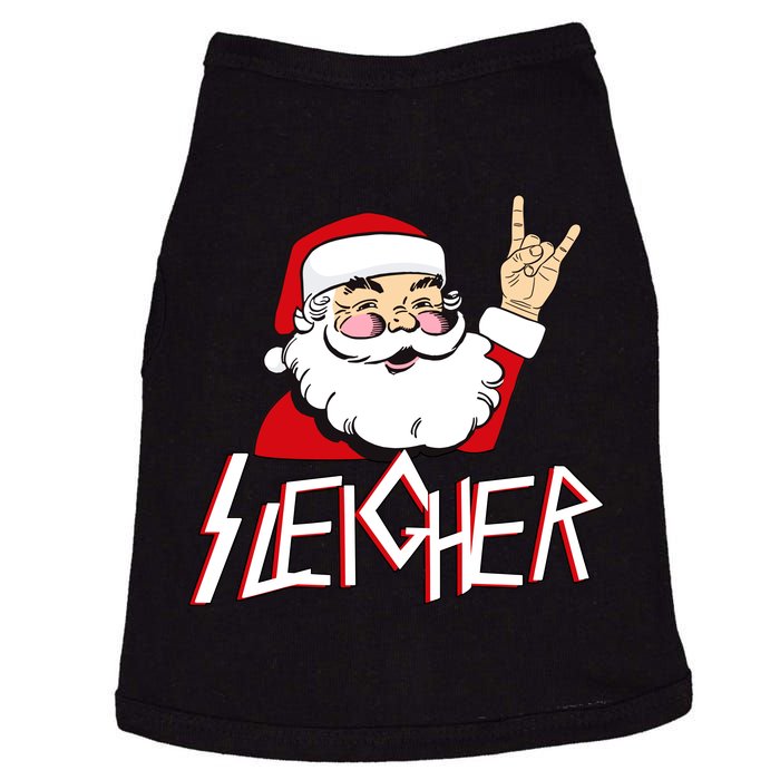 Sleigher Santa Rocks Doggie Tank