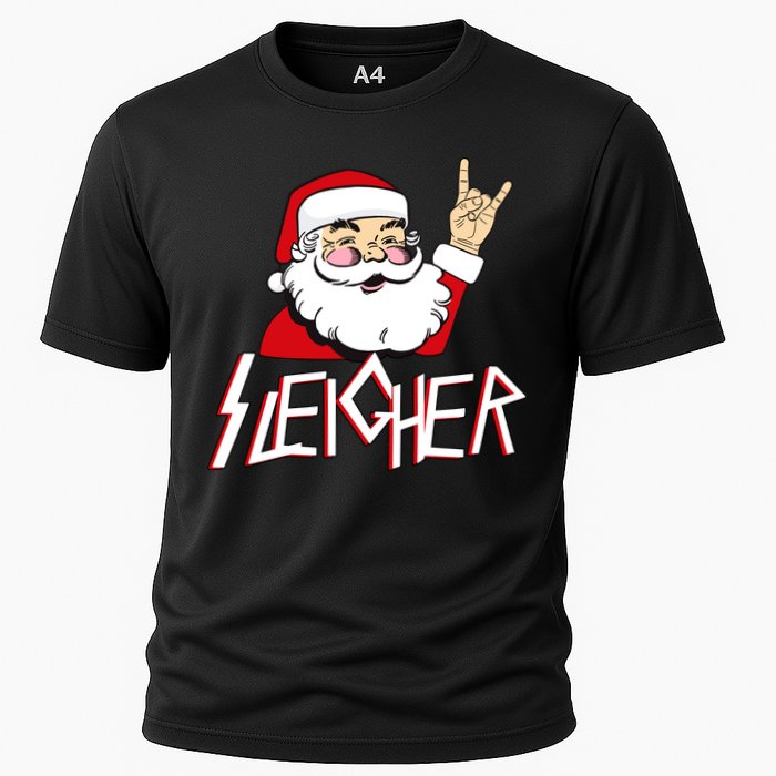 Sleigher Santa Rocks Performance Shirt