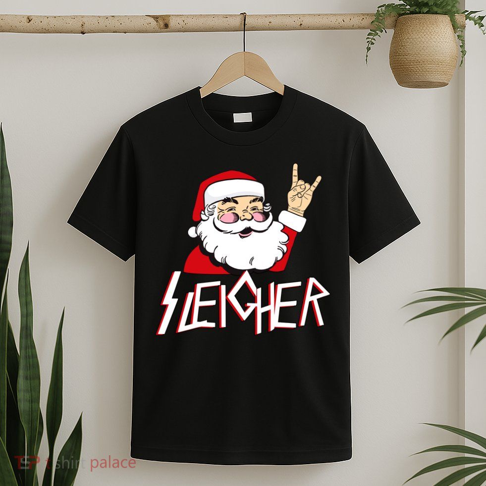 Sleigher Santa Rocks T-Shirt