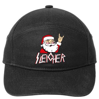 Sleigher Santa Rocks 7-Panel Snapback Hat