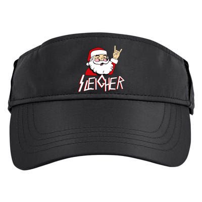 Sleigher Santa Rocks Adult Drive Performance Visor