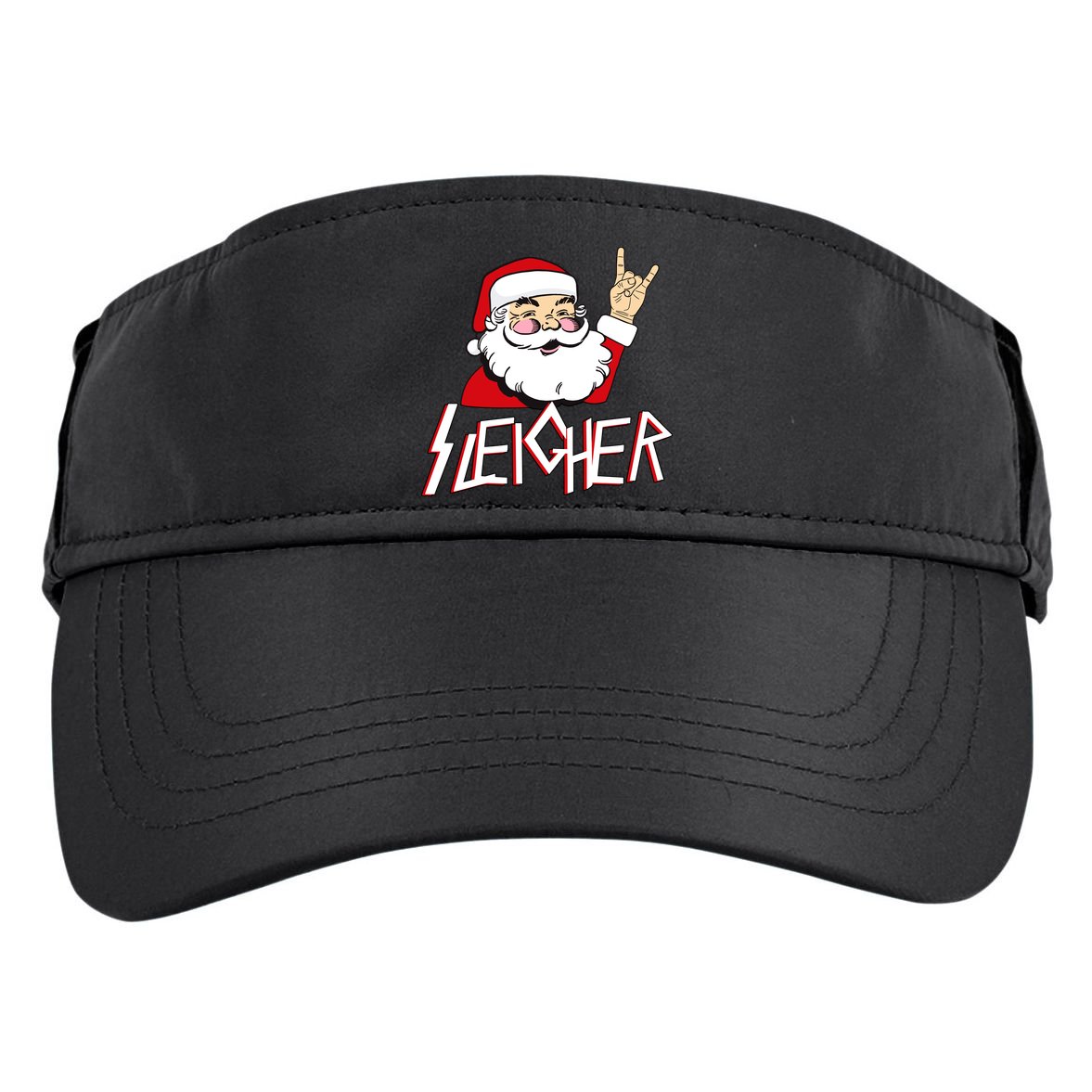Sleigher Santa Rocks Adult Drive Performance Visor