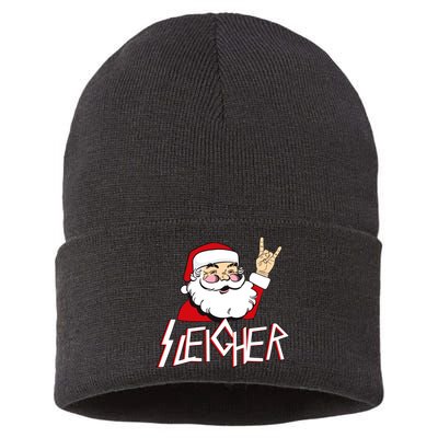 Sleigher Santa Rocks Sustainable Knit Beanie