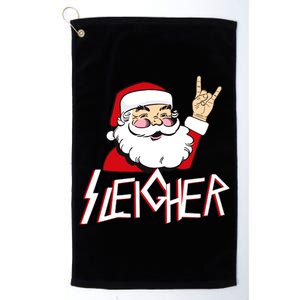 Sleigher Santa Rocks Platinum Collection Golf Towel