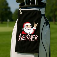 Sleigher Santa Rocks Golf Towel