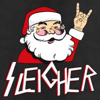 Sleigher Santa Rocks Golf Towel