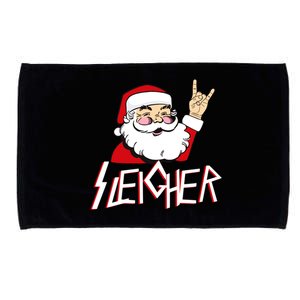 Sleigher Santa Rocks Microfiber Hand Towel