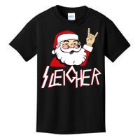 Sleigher Santa Rocks Kids T-Shirt