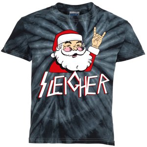 Sleigher Santa Rocks Kids Tie-Dye T-Shirt