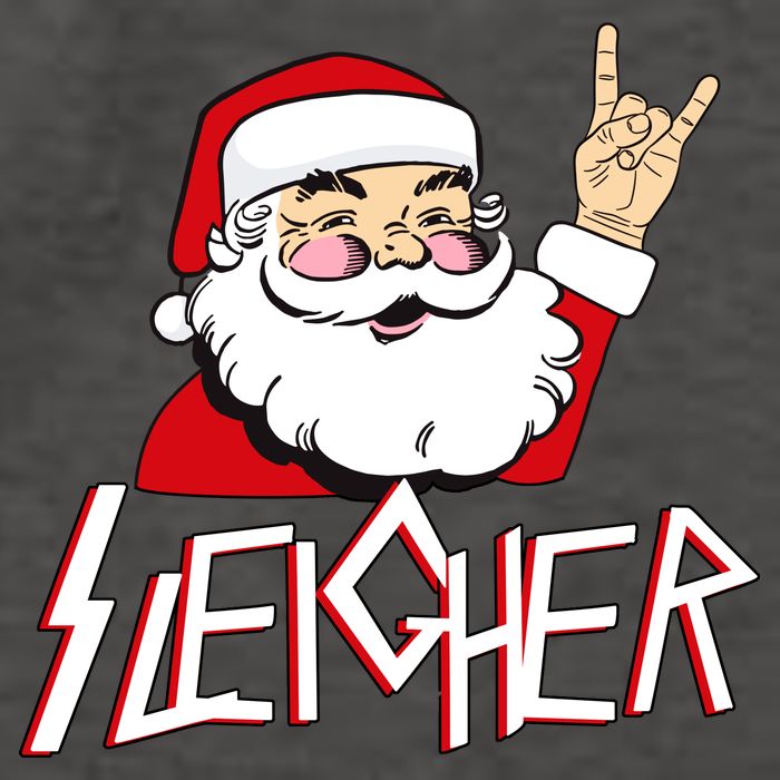 Sleigher Santa Rocks Vector Backpack