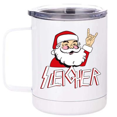 Sleigher Santa Rocks 12 oz Stainless Steel Tumbler Cup