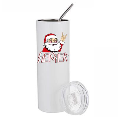 Sleigher Santa Rocks Stainless Steel Tumbler