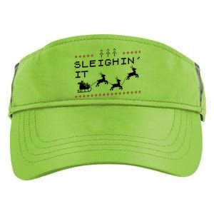 Sleighin It Ugly Christmas  Adult Drive Performance Visor