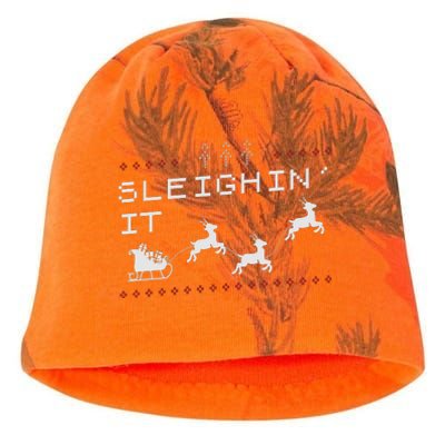 Sleighin It Ugly Christmas  Kati - Camo Knit Beanie