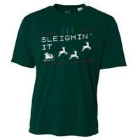 Sleighin It Ugly Christmas  Cooling Performance Crew T-Shirt