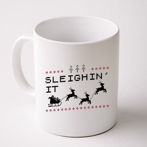 Sleighin It Ugly Christmas  Coffee Mug