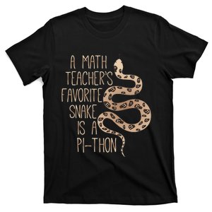 Snake Lovers Funny Math Saying, Pi Day Math Teachers Funny T-Shirt