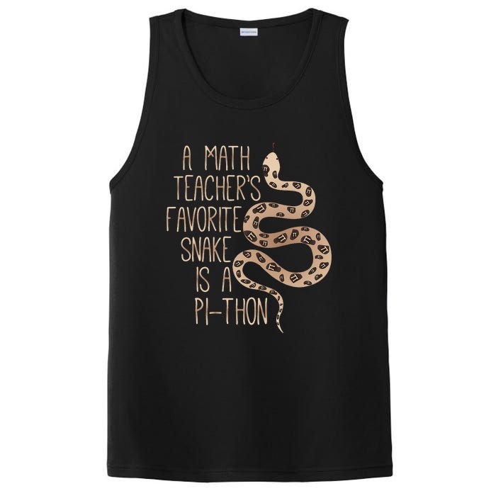 Snake Lovers Funny Math Saying, Pi Day Math Teachers Funny PosiCharge Competitor Tank