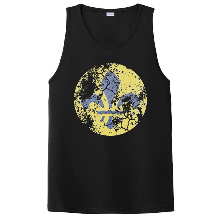 St Louis Flag Missouri Travel Home Love Family Faded PosiCharge Competitor Tank