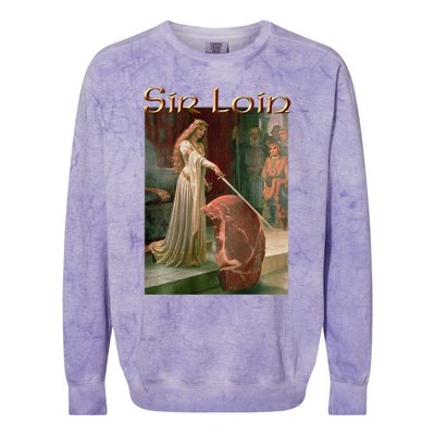 Sir Loin Funny Sirloin Steak Colorblast Crewneck Sweatshirt