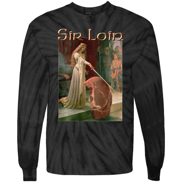 Sir Loin Funny Sirloin Steak Tie-Dye Long Sleeve Shirt