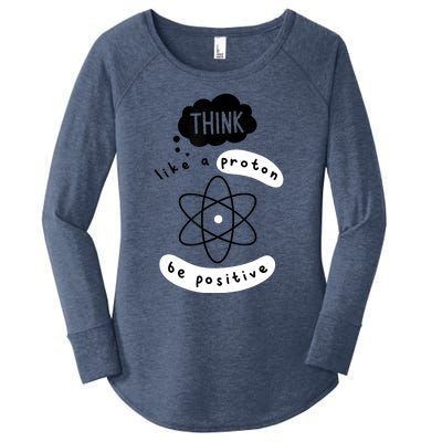 Science Lover Funny Science Teacher Atom Science Women's Perfect Tri Tunic Long Sleeve Shirt