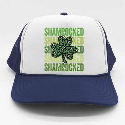 Shamrocked Lucky Flower Trucker Hat