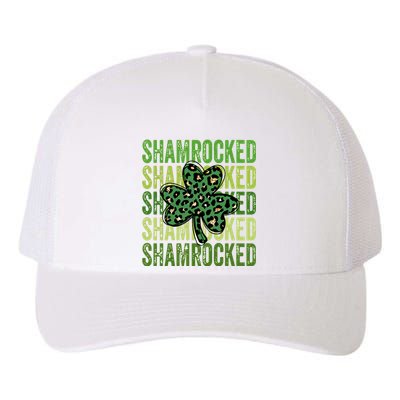 Shamrocked Lucky Flower Yupoong Adult 5-Panel Trucker Hat