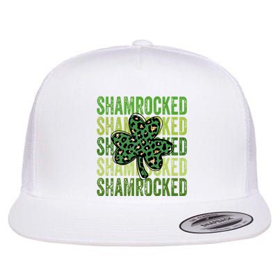 Shamrocked Lucky Flower Flat Bill Trucker Hat