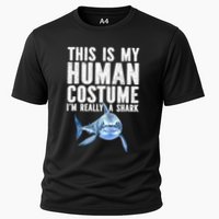 Shark Lover Funny Shark Sea Animals Shark Cooling Performance Crew T-Shirt