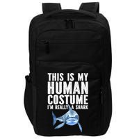 Shark Lover Funny Shark Sea Animals Shark Impact Tech Backpack