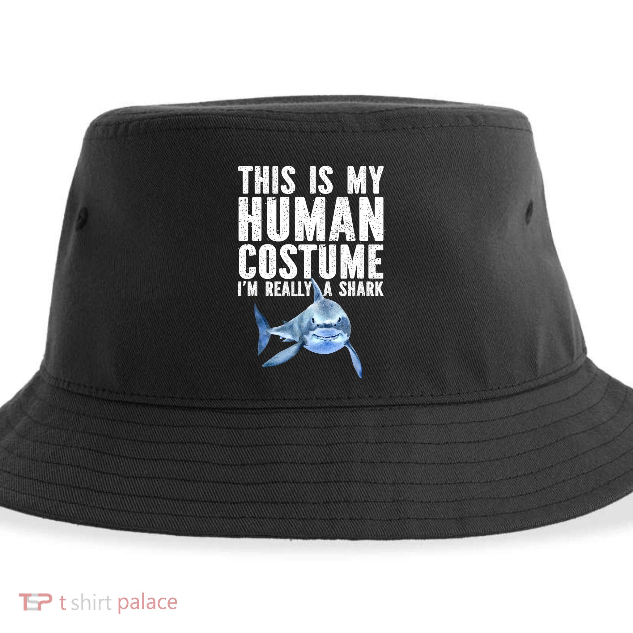 Shark Lover Funny Shark Sea Animals Shark Sustainable Bucket Hat