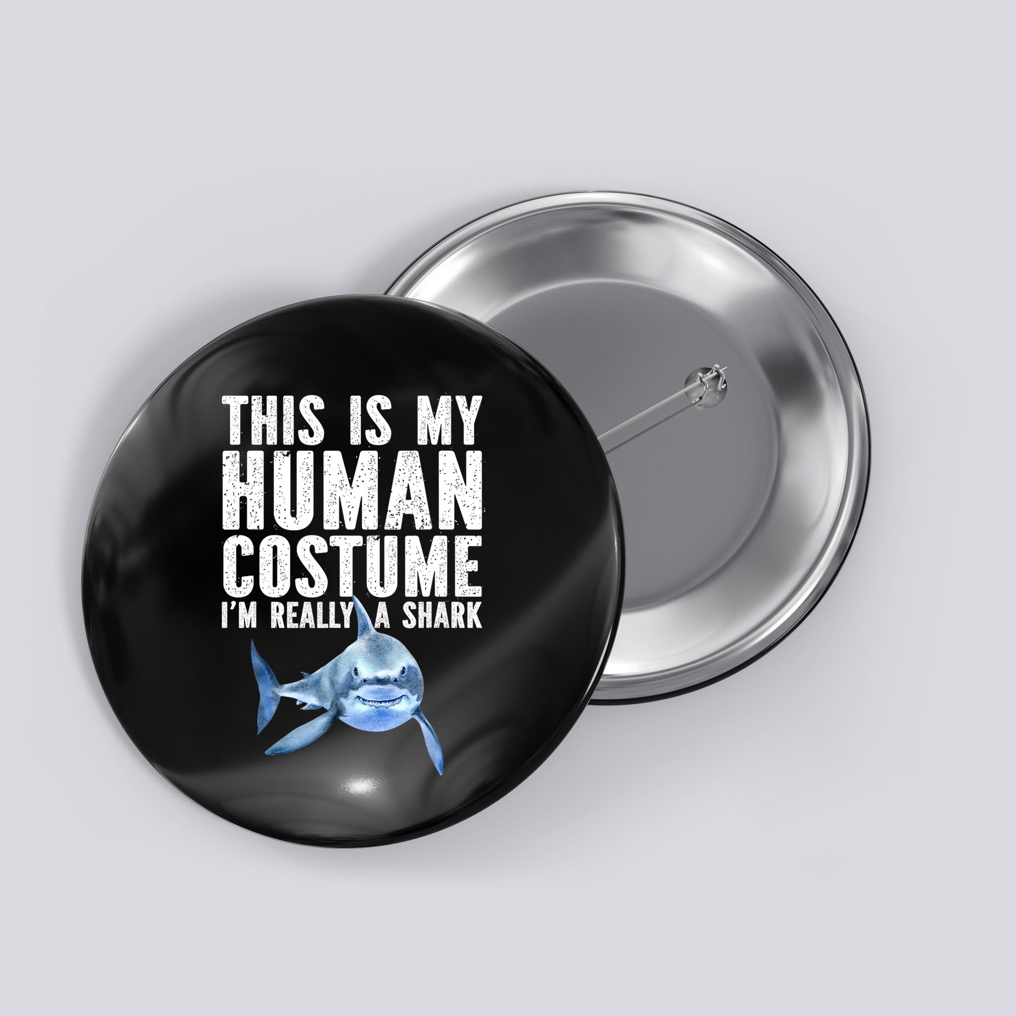 Shark Lover Funny Shark Sea Animals Shark Button