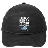 Shark Lover Funny Shark Sea Animals Shark 7-Panel Snapback Hat