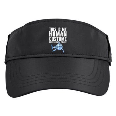 Shark Lover Funny Shark Sea Animals Shark Adult Drive Performance Visor