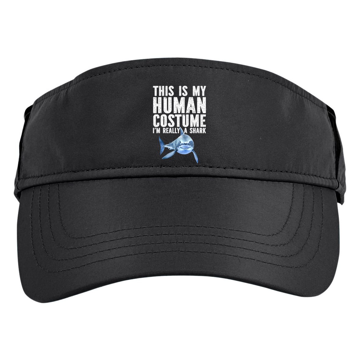 Shark Lover Funny Shark Sea Animals Shark Adult Drive Performance Visor