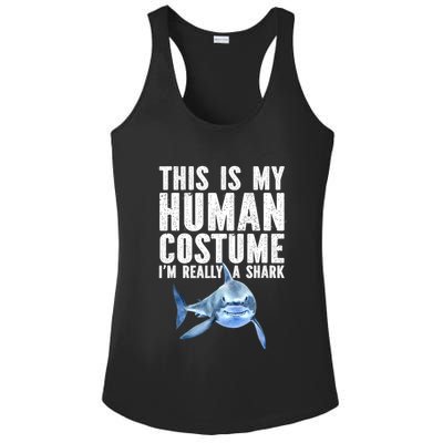 Shark Lover Funny Shark Sea Animals Shark Ladies PosiCharge Competitor Racerback Tank