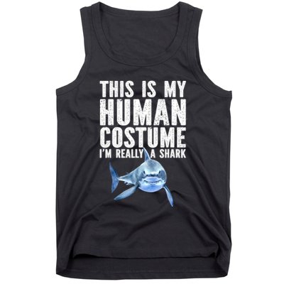 Shark Lover Funny Shark Sea Animals Shark Tank Top