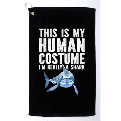 Shark Lover Funny Shark Sea Animals Shark Golf Towel