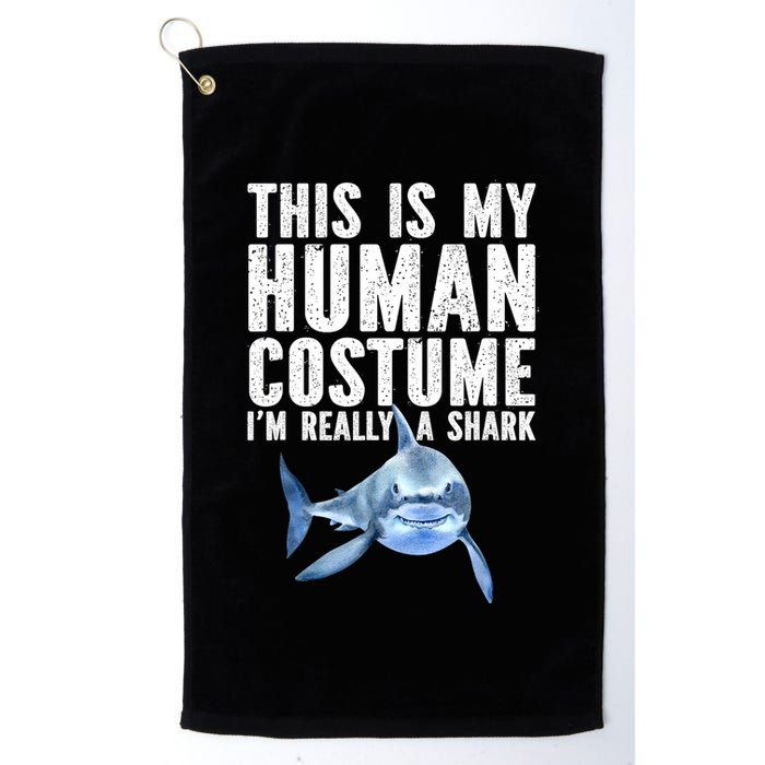 Shark Lover Funny Shark Sea Animals Shark Golf Towel