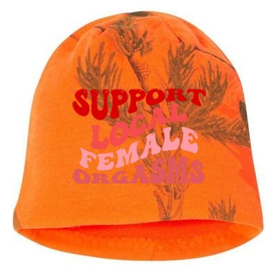 Support Local Female Orgasms Groovy Kati - Camo Knit Beanie