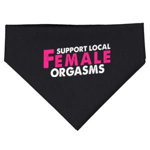 Support Local Female Orgasms USA-Made Doggie Bandana