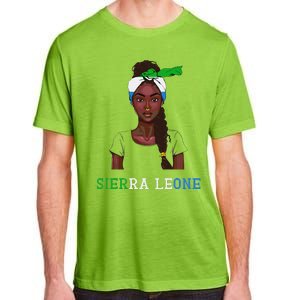 Sierra Leonean Flag Souvenirs Products Woman Sierra Leone Adult ChromaSoft Performance T-Shirt