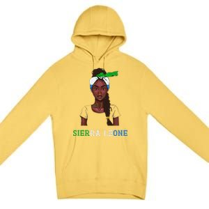 Sierra Leonean Flag Souvenirs Products Woman Sierra Leone Premium Pullover Hoodie