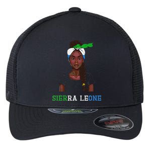 Sierra Leonean Flag Souvenirs Products Woman Sierra Leone Flexfit Unipanel Trucker Cap