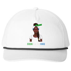 Sierra Leonean Flag Souvenirs Products Woman Sierra Leone Snapback Five-Panel Rope Hat