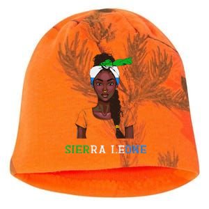 Sierra Leonean Flag Souvenirs Products Woman Sierra Leone Kati - Camo Knit Beanie