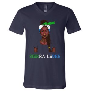 Sierra Leonean Flag Souvenirs Products Woman Sierra Leone V-Neck T-Shirt